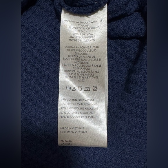 We The Free Ricky Waffle Thermal Oversized  V-neck Size Large Eclipse NWOT - Picture 9 of 9